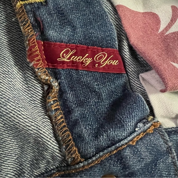 Lucky Brand Sweet 'N Low Denim Bermuda Shorts 5-Pocket Style Women's Sz 6/28 - Picture 4 of 7